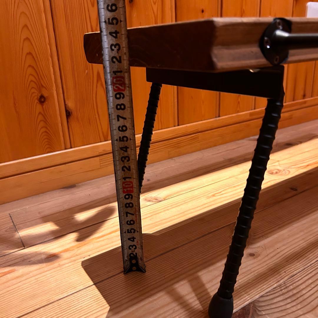 No.8 ソロテーブル アイアンミニテーブル ツイストハンガー付　ディスプレイ棚