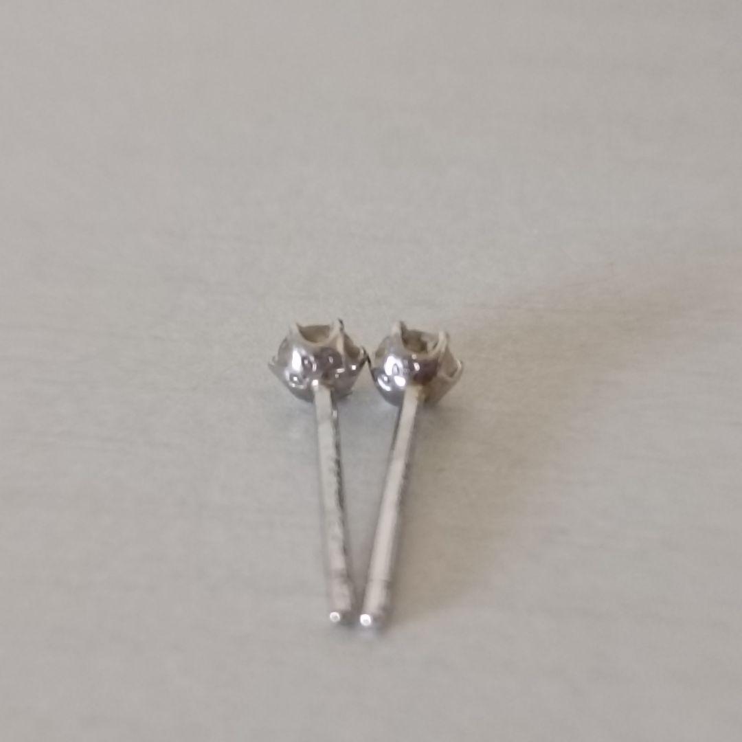 ジュエリーツツミ プラチナ ダイヤモンド ピアス pt900 計0.1ct