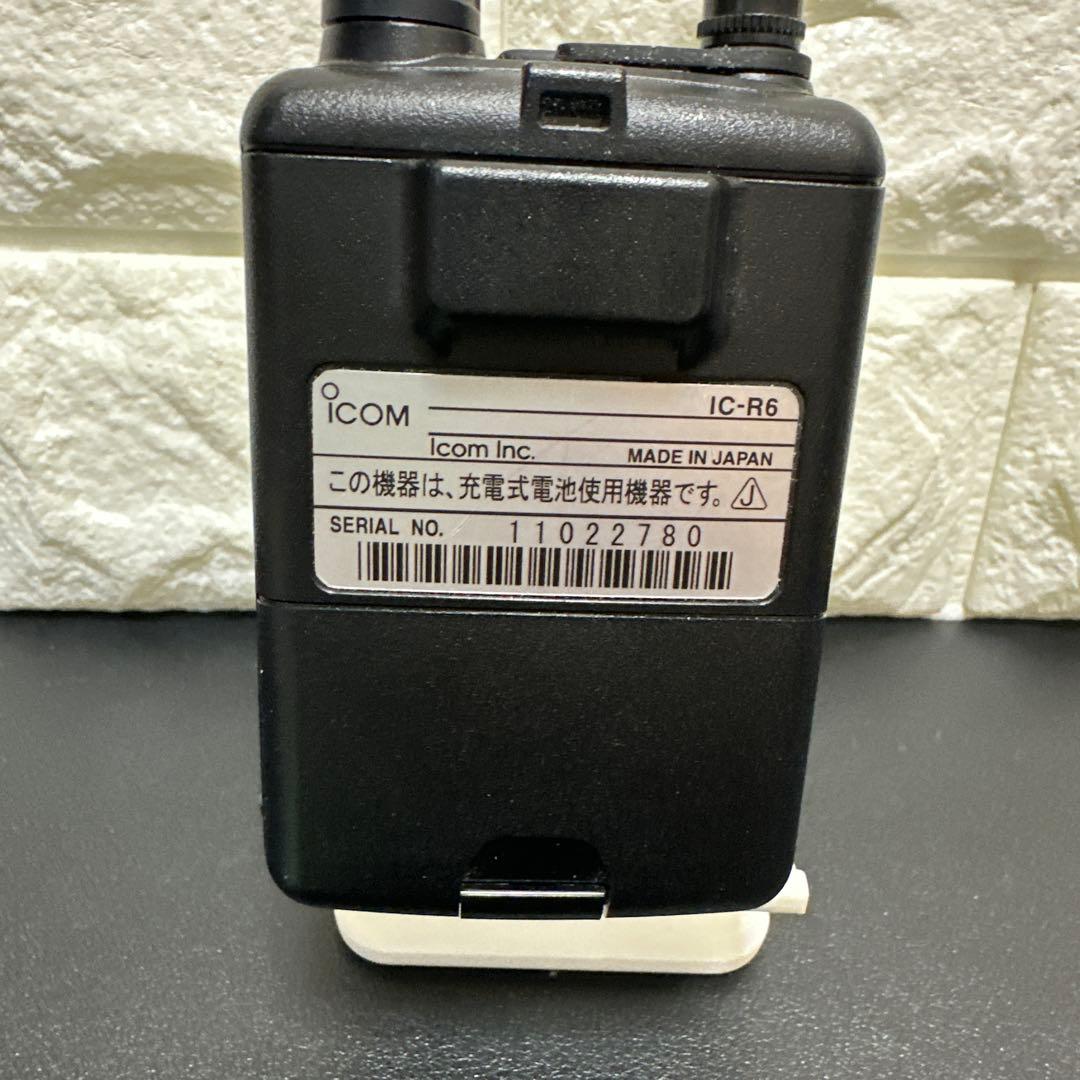 ICOM IC-R6 通信受信機　　電池式　通電確認済　現状品