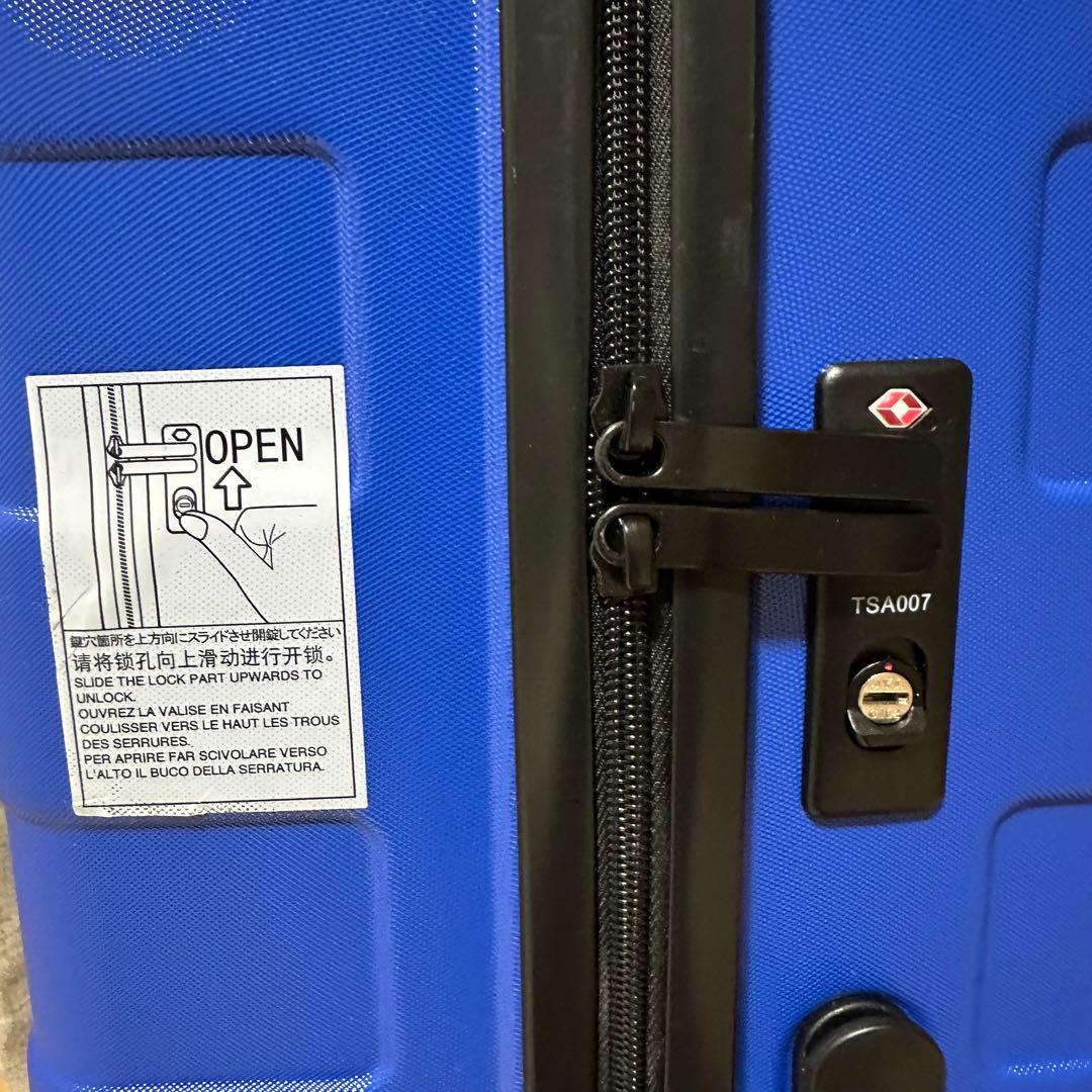 無印良品　キャリー　ハードボディ　ブルー　62L