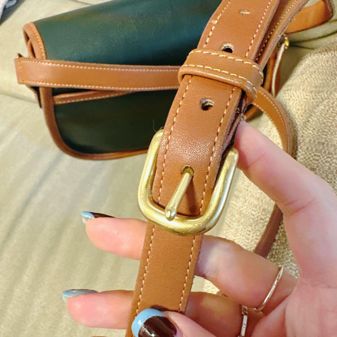 美品!超レア品 オールドコーチ ショルダーバッグ 深緑 OLD COACH