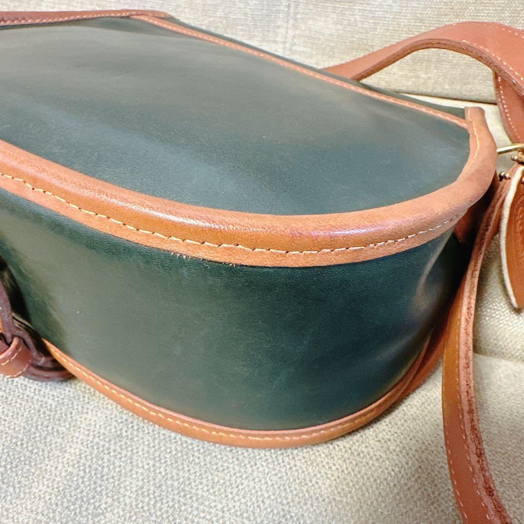 美品!超レア品 オールドコーチ ショルダーバッグ 深緑 OLD COACH