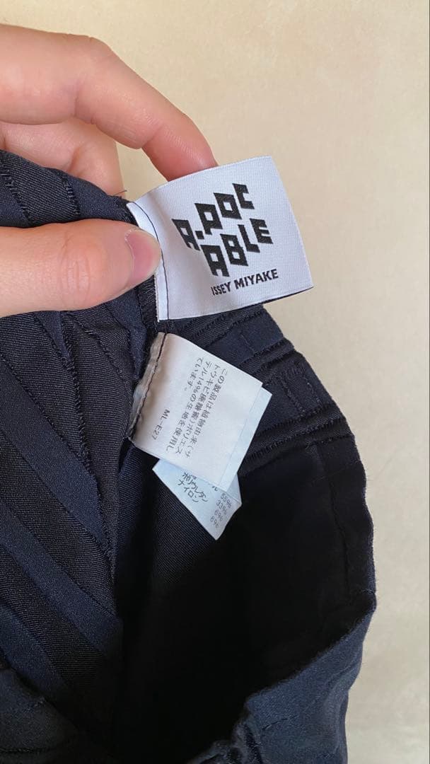 A-POC ABLE ISSEY MIYAKE パンツ ネイビー イッセイミヤケ