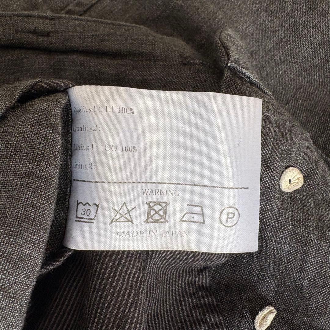 individual sentiments ブラック リネン サルエルパンツ