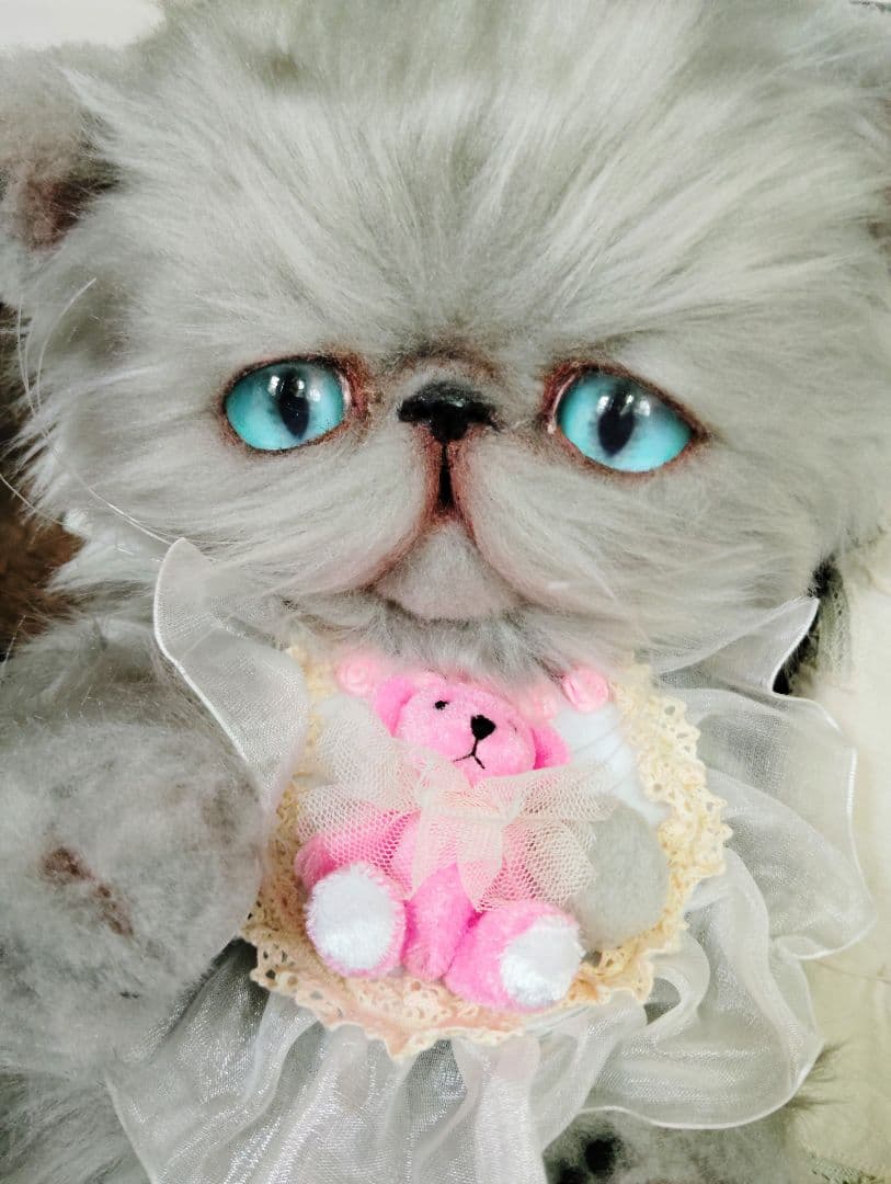 しろくまちゃん❤オーダー❤大きなポッケにゃん❤抱っこサイズ❤アートドール猫ちゃん