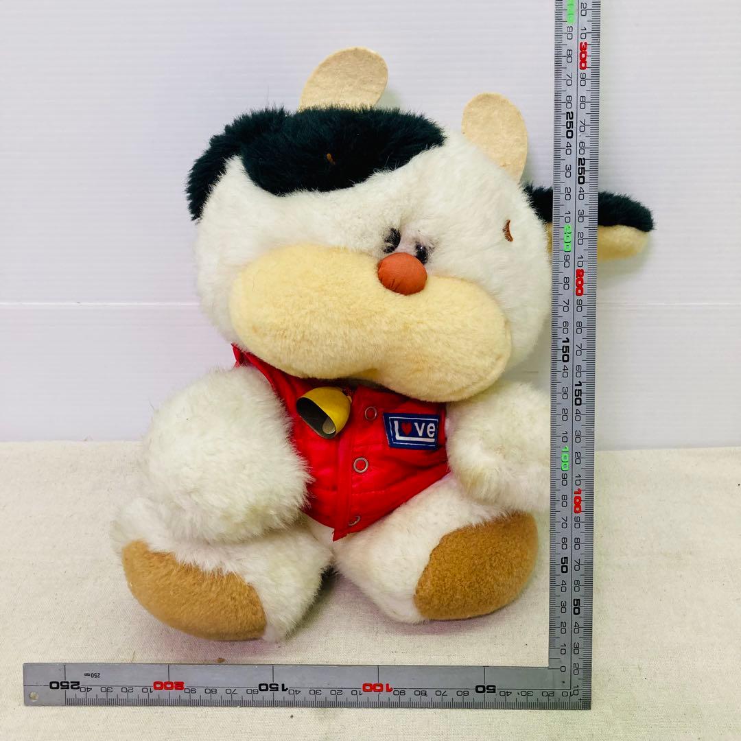 【レア★レトロ】オオイケ　モーモー　牛　ぬいぐるみ　マスコット　OIKE　当時物