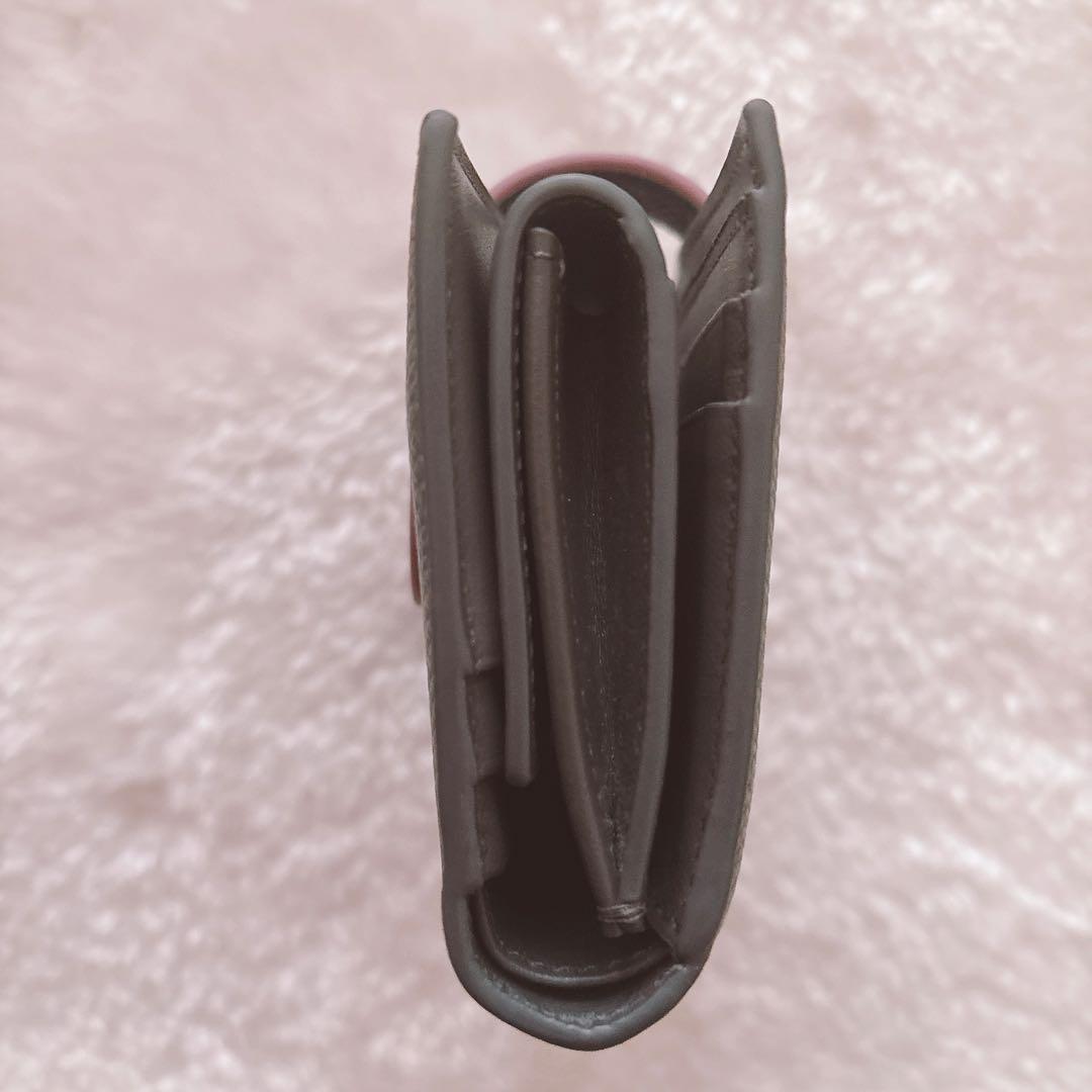 CELINE グレー/ピンク 二つ折り財布