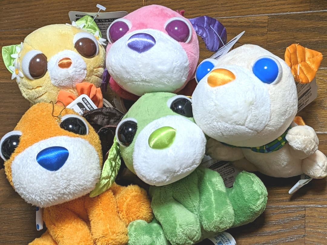 お茶犬　お茶猫　ぬいぐるみセット