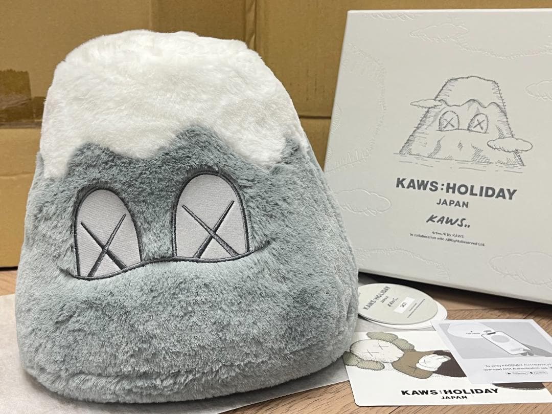 KAWS カウズ HOLIDAY JAPAN FUJI 富士山 グレー 箱入り