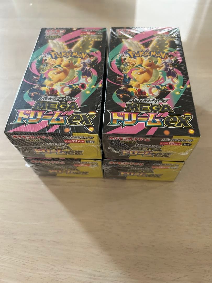 ポケモンカードMEGAドリーム ex 4BOX シュリンク付　新品未開封