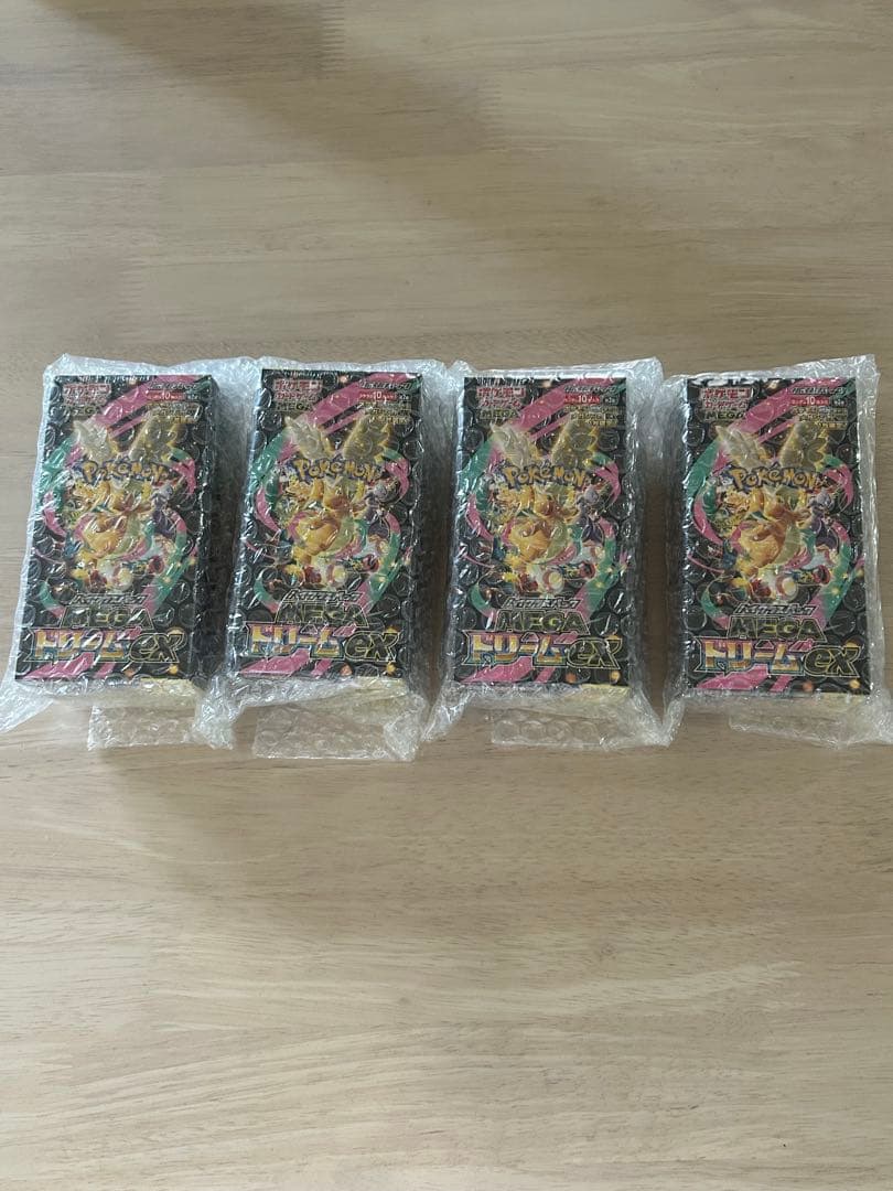 ポケモンカードMEGAドリーム ex 4BOX シュリンク付　新品未開封