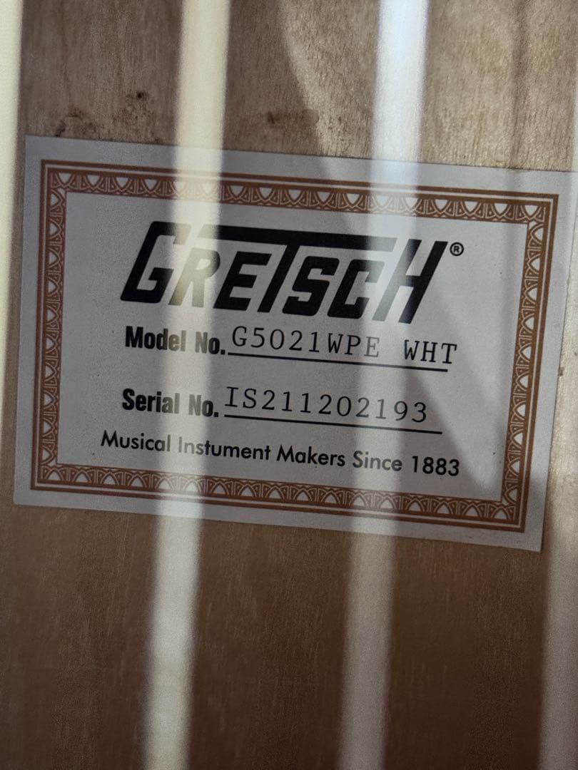 GRETSCH G5021 WPE WHT ハードケース付 エレアコ アコギ 白