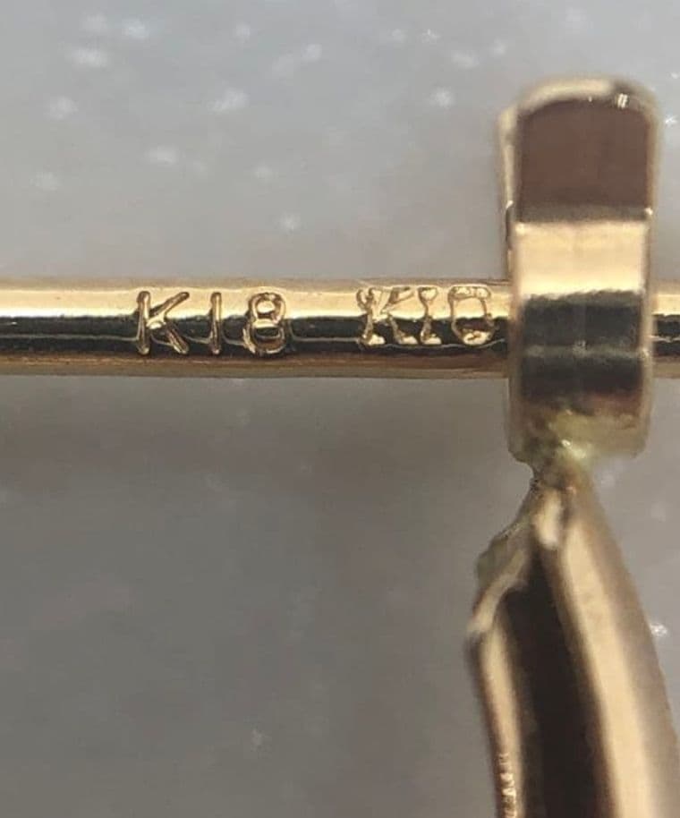 K18 K10 フープピアス