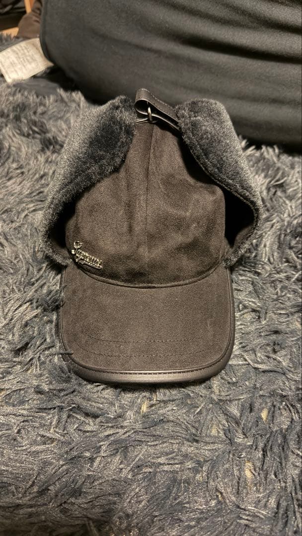 帽子 Supreme Shearling Earflap 6-Panel Black