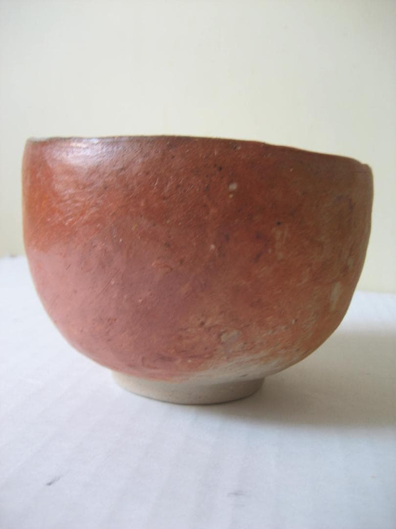 川端文男　備前自然練込茶碗　共箱共布しおり付