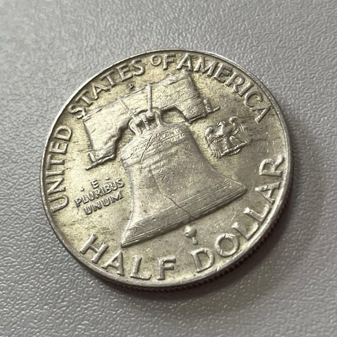 1958年 フランクリン ハーフダラー 銀貨 良品