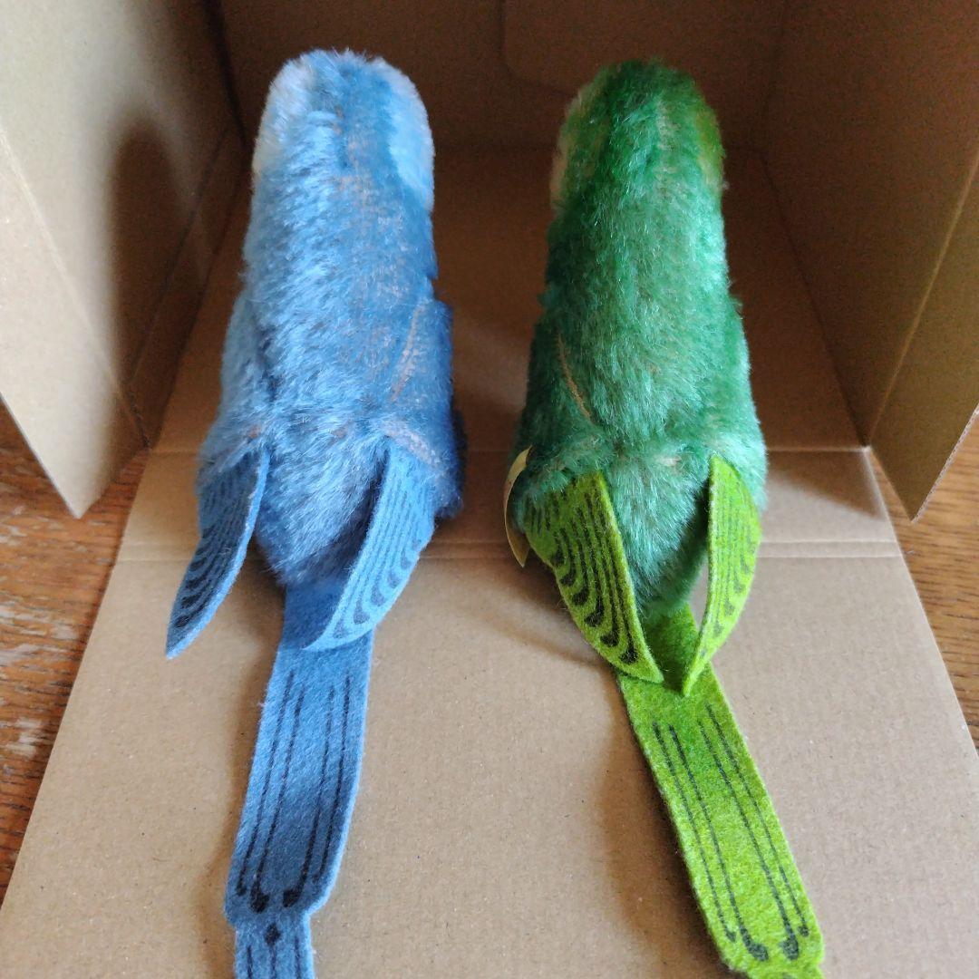 シュタイフ インコ ぬいぐるみ 2種セット ハンシー フランジー