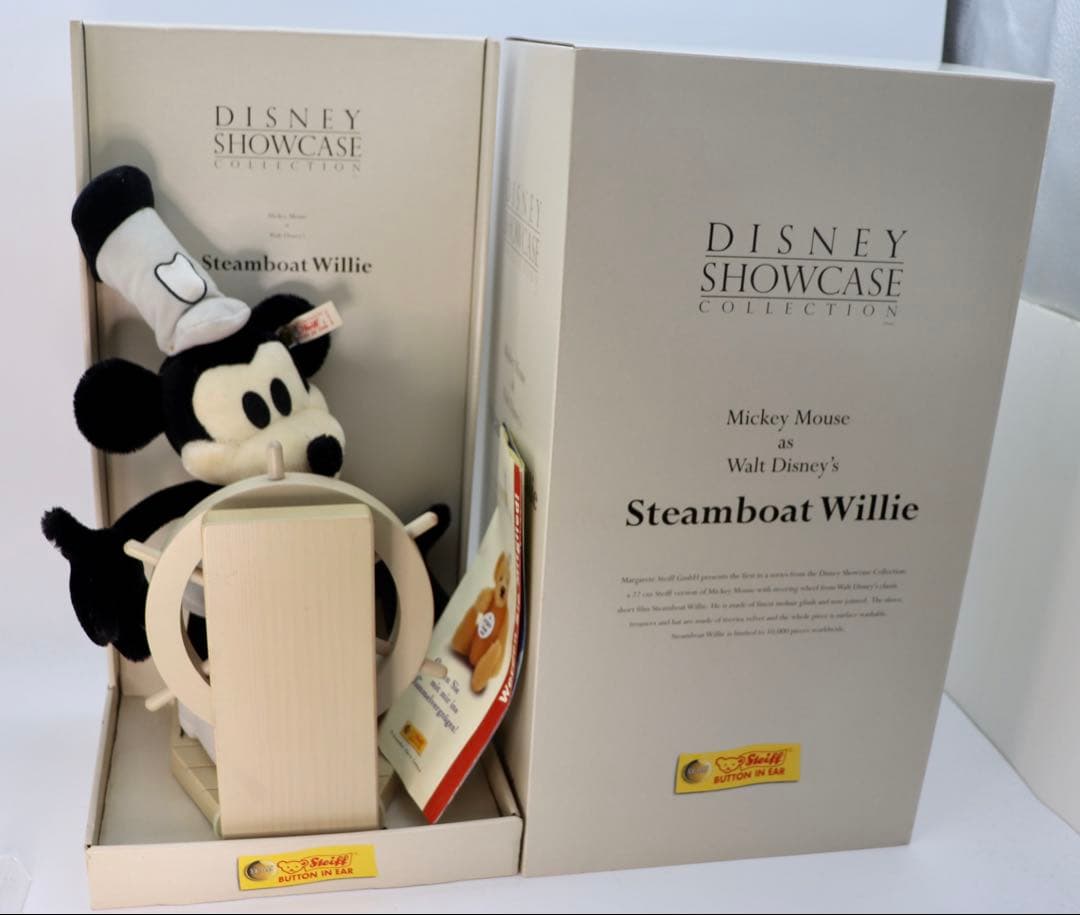 Steamboat Willie ミッキーマウス STEIFFぬいぐるみ