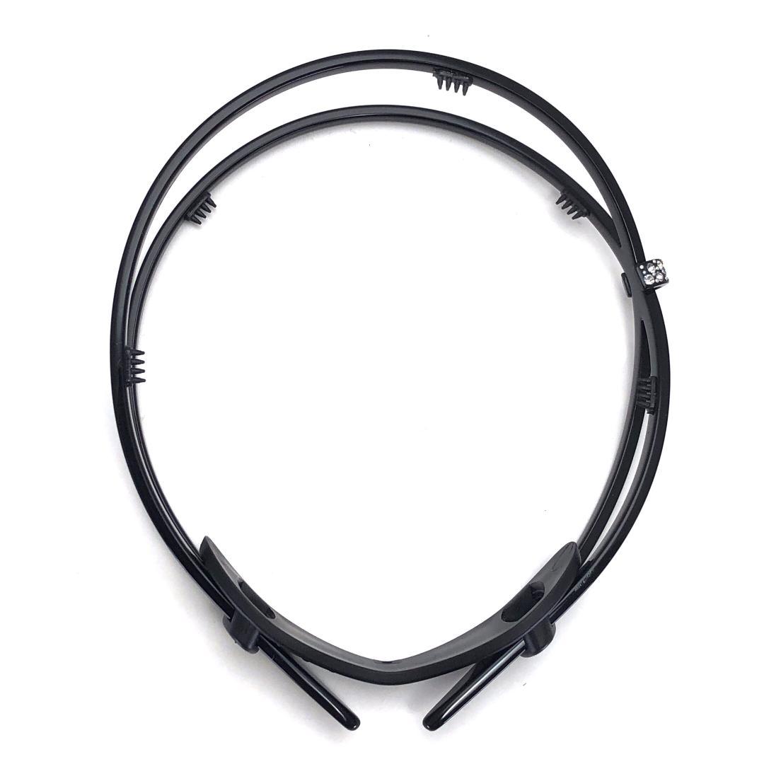 【美品・矯正バンド付】アレクサンドル ドゥ パリ／スワロフスキー カチューシャ