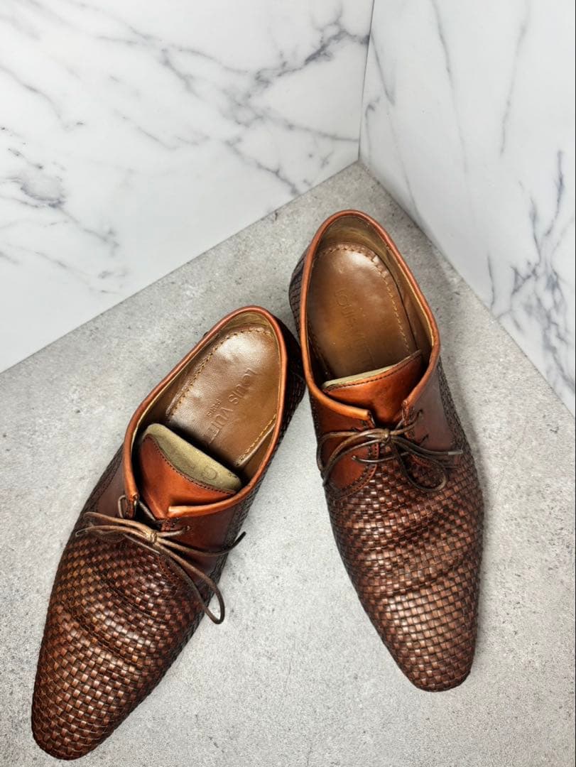 最終値下げ！ LOUIS VUITTON 編み込みデザインシューズ