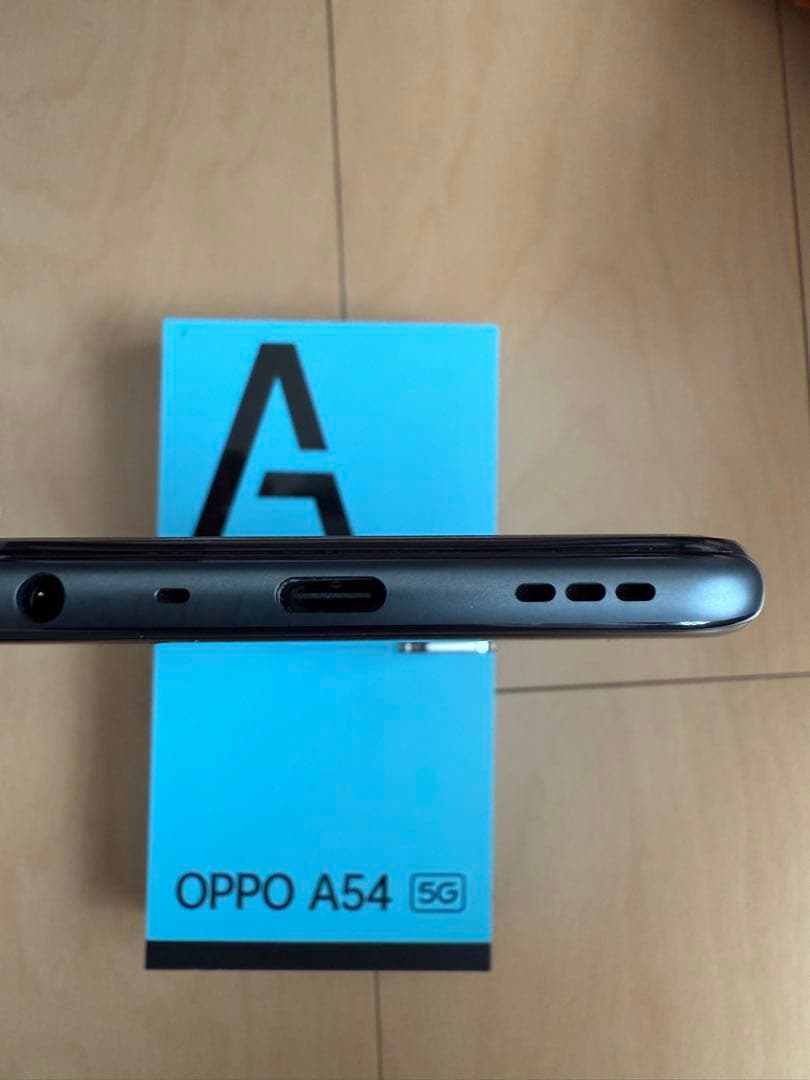 SIMロック解除済OPPO A54 5G（au版OPG02)シルバーブラック