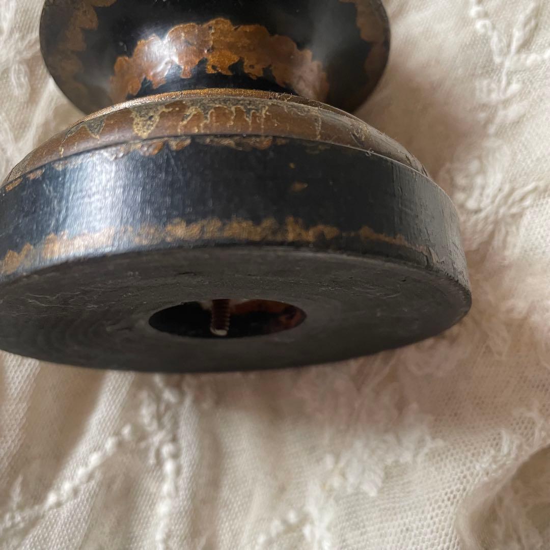 アンティーク♪聖母子像♪マリア像♪木製台座