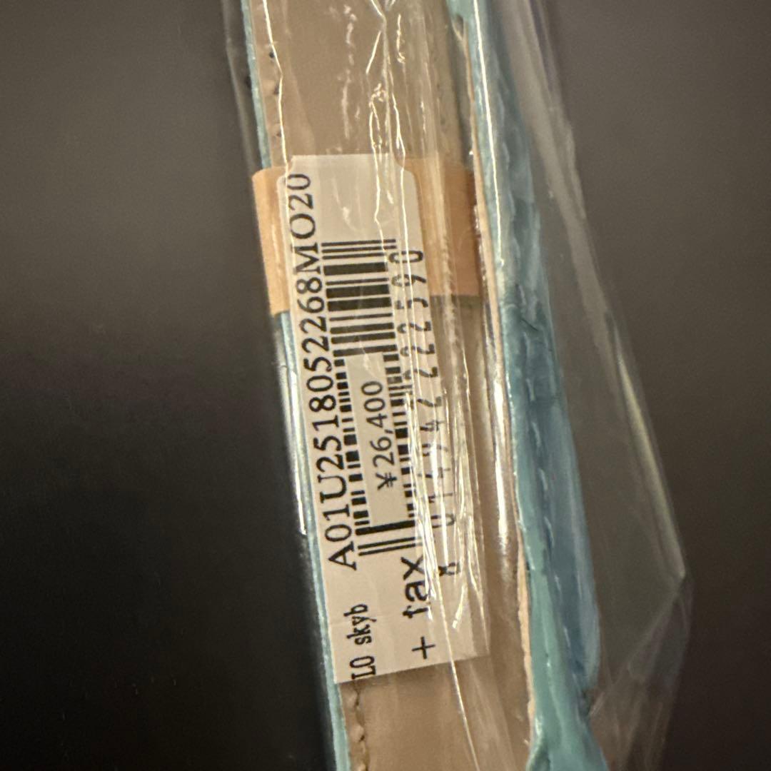 Cartier Pasha用　モレラートレザーベルト 水色 20mm パシャ用