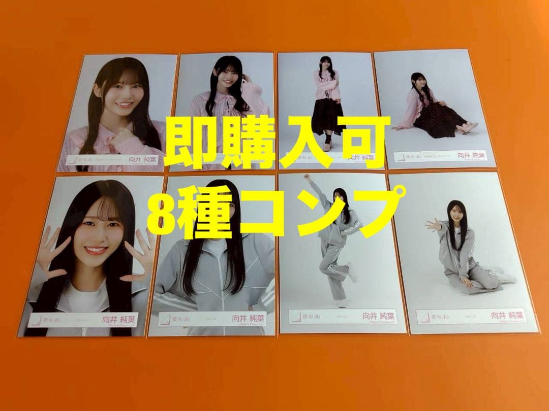 (+向井)谷口愛季　櫻坂46 ランダム生写真　8種コンプ　最新