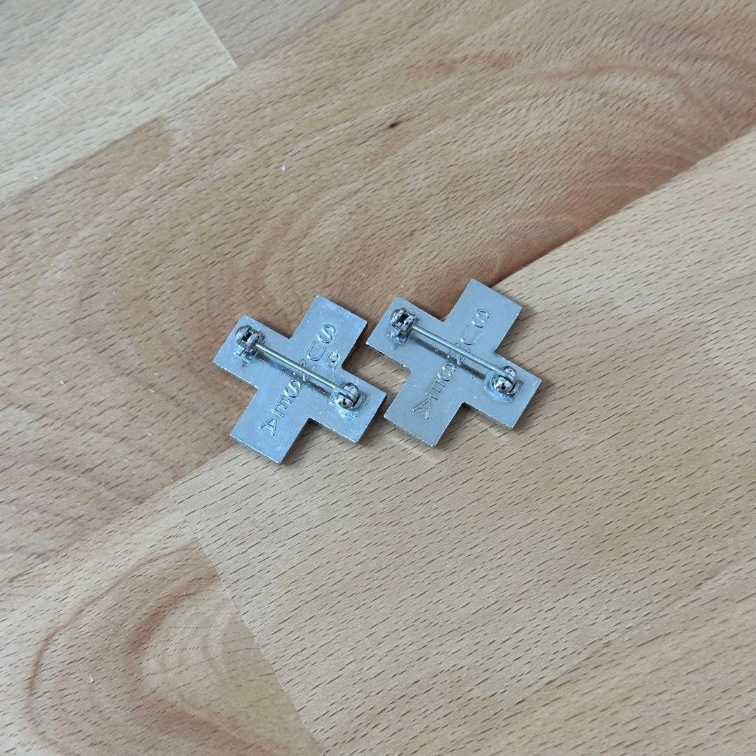 【みゃー】SUNSEA HOLY CROSS ピンズセット　十字型