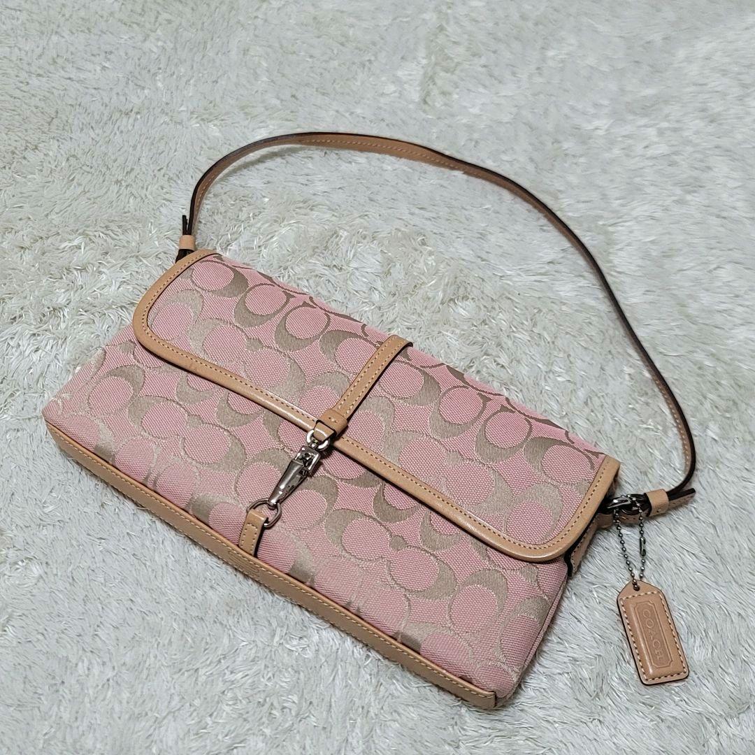 未使用✨コーチ シグネチャー クリップデミ ワンショルダー アクセサリーポーチ