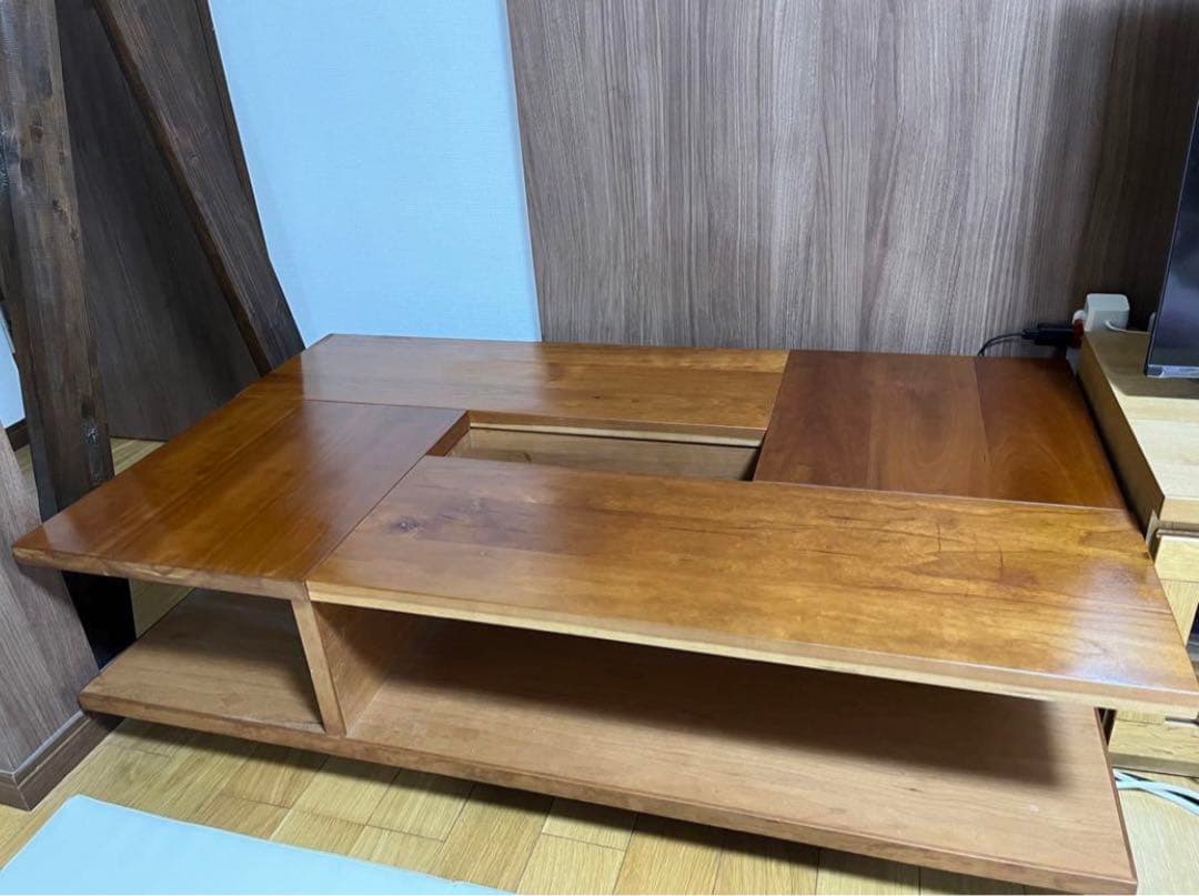 森宣雄デザイン　ウォールナット無垢　　センターテーブル　ローテーブル　送料込