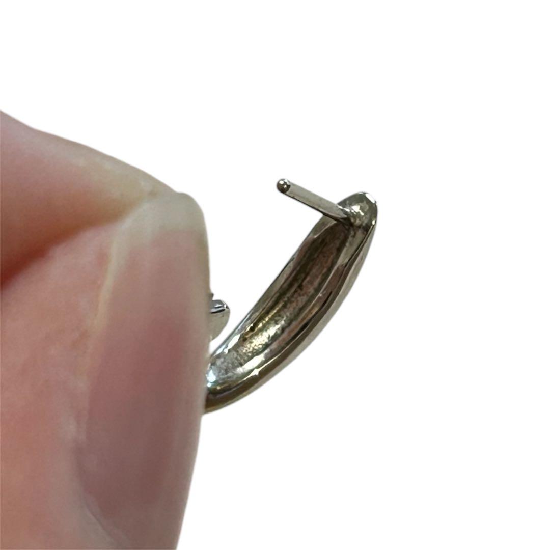 極美品 ete エテ　現行品　チャンキー ハグピアス プラチナム　シルバー925