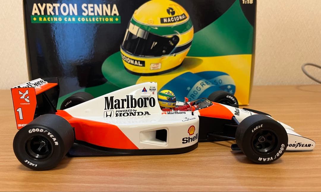 ミニチャンプス 1/18 マクラーレンMP4/6 セナ Marlboro仕様