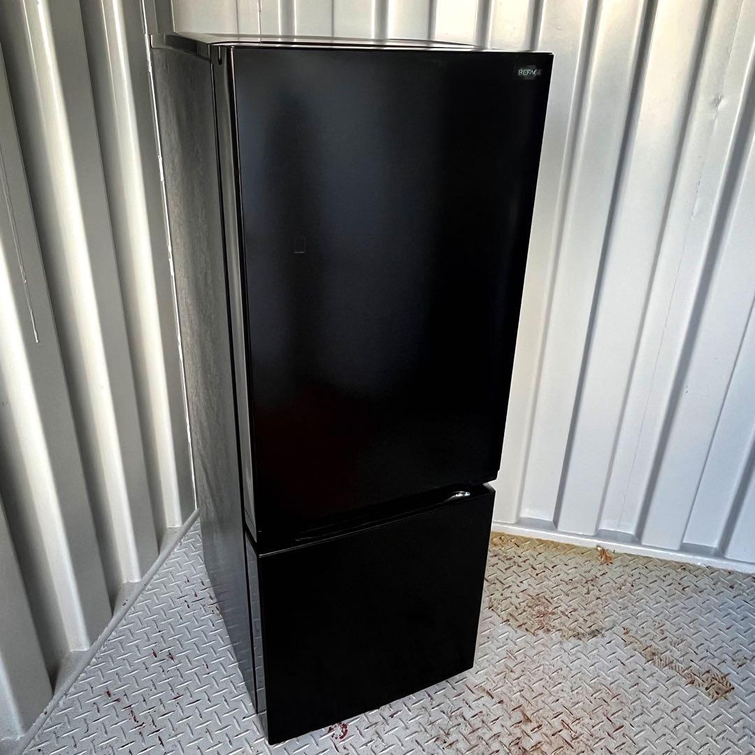 196取付無料！安心のヤマダ電機 高性能スタイリッシュブラック2024年製冷蔵庫