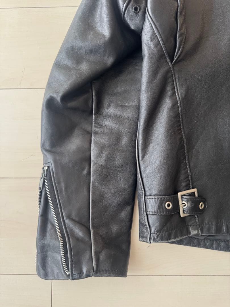 schott レザーシングルライダース 141型 40 【クリーニング済】