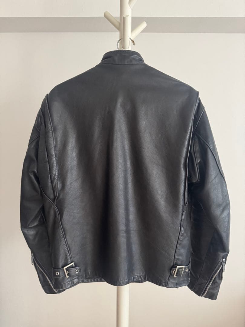 schott レザーシングルライダース 141型 40 【クリーニング済】