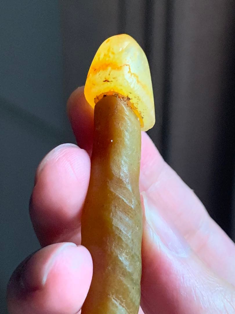 アラシャンゴビアゲート　蒙古瑪瑙　原石　水石　翡翠　オパール　根付　天珠 勾玉