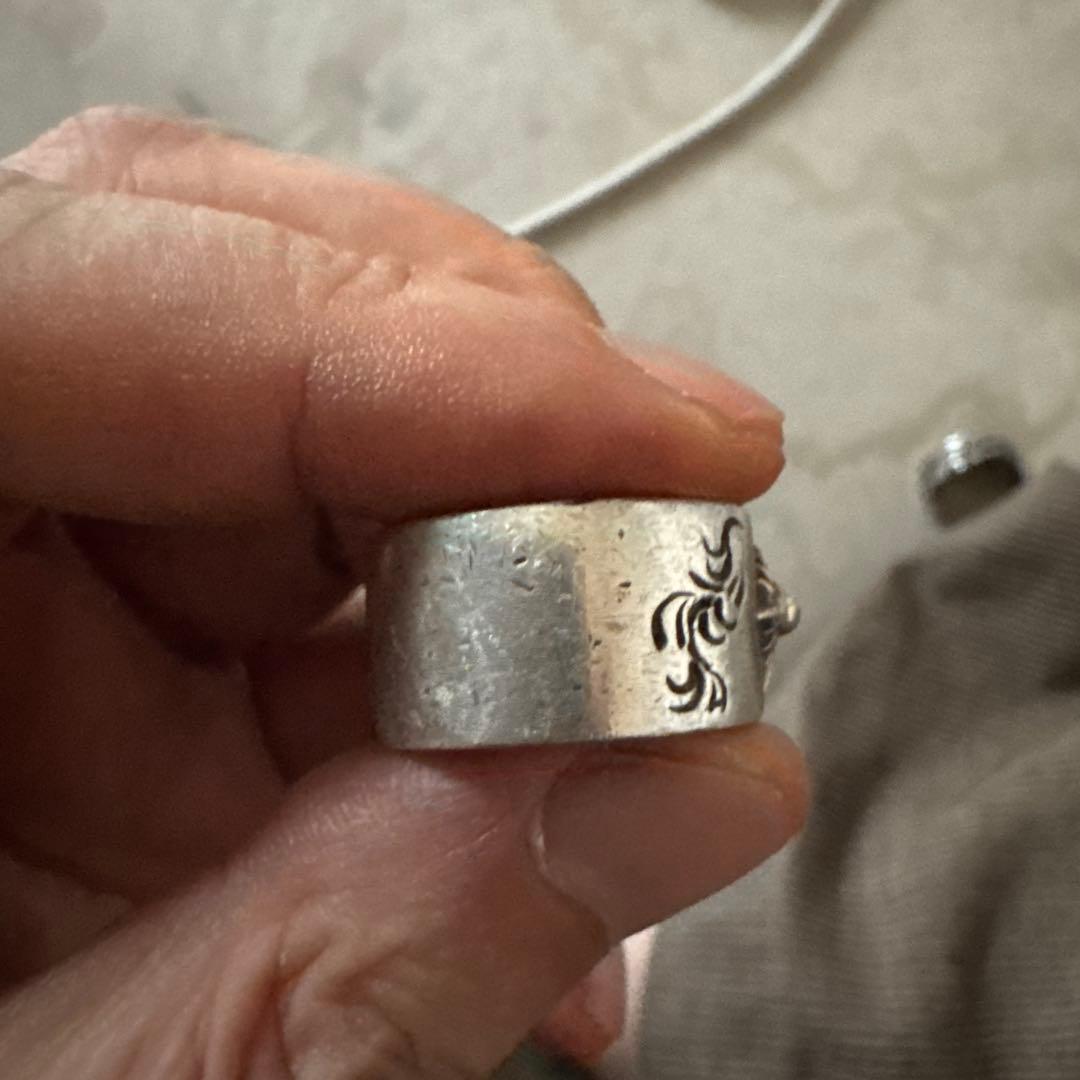 アリゾナフリーダム　太陽神リング　唐草　シルバー925 K18 13号