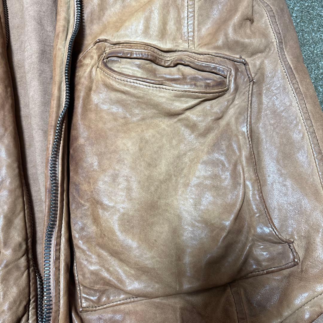 希少品GIORGIO BRATO ジョルジオブラット レザージャケット 50