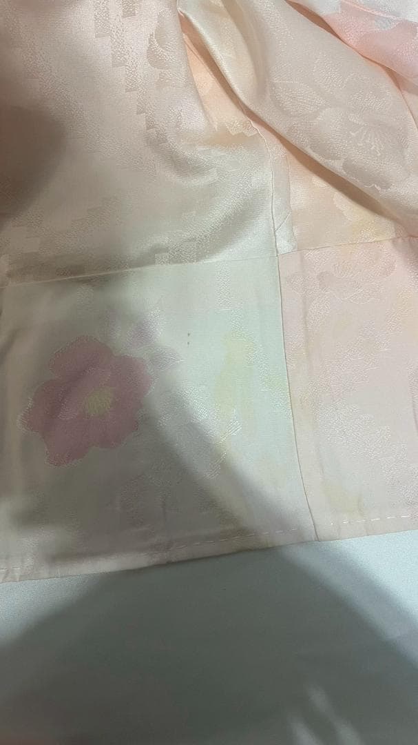 【美品】振袖フルセット成人式6点セット　オレンジ/緑/黒/ピンク/花柄/絞り柄