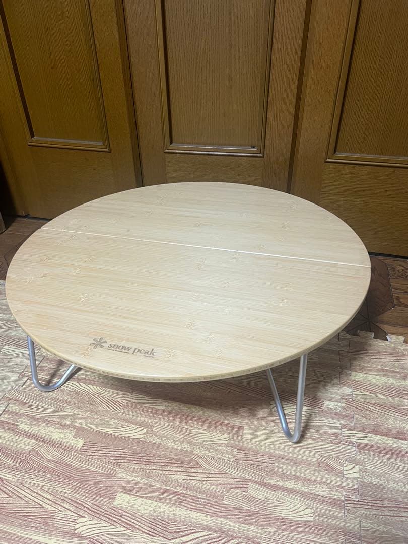 廃盤美品！スノーピーク  peakワンアクションちゃぶ台竹 S