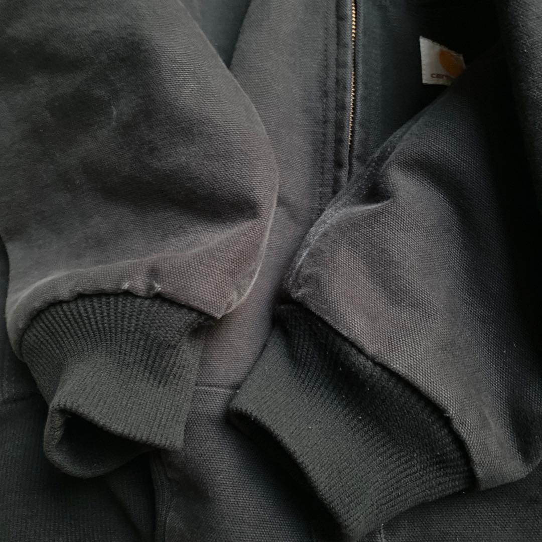 【USA製】カーハート アクティブジャケット BLK ブラック M ダック生地