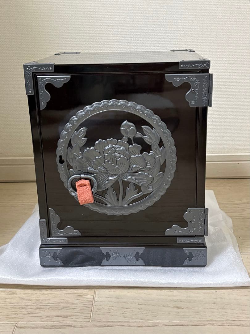 新品未使用　仙台箪笥 牡丹金具 欅産業 船箪笥 小タンス 漆塗り