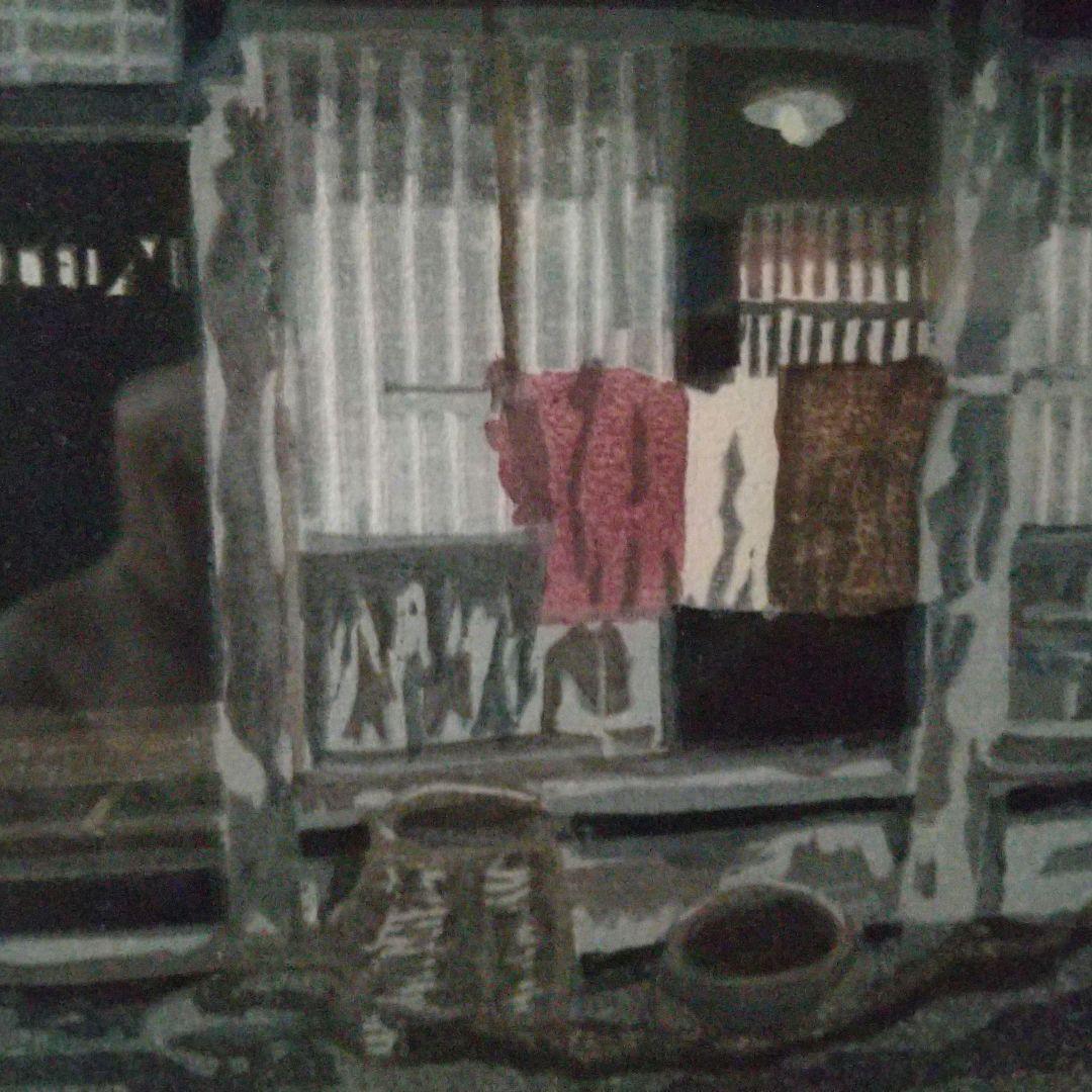 牧野 光陽 版画『風 霜』