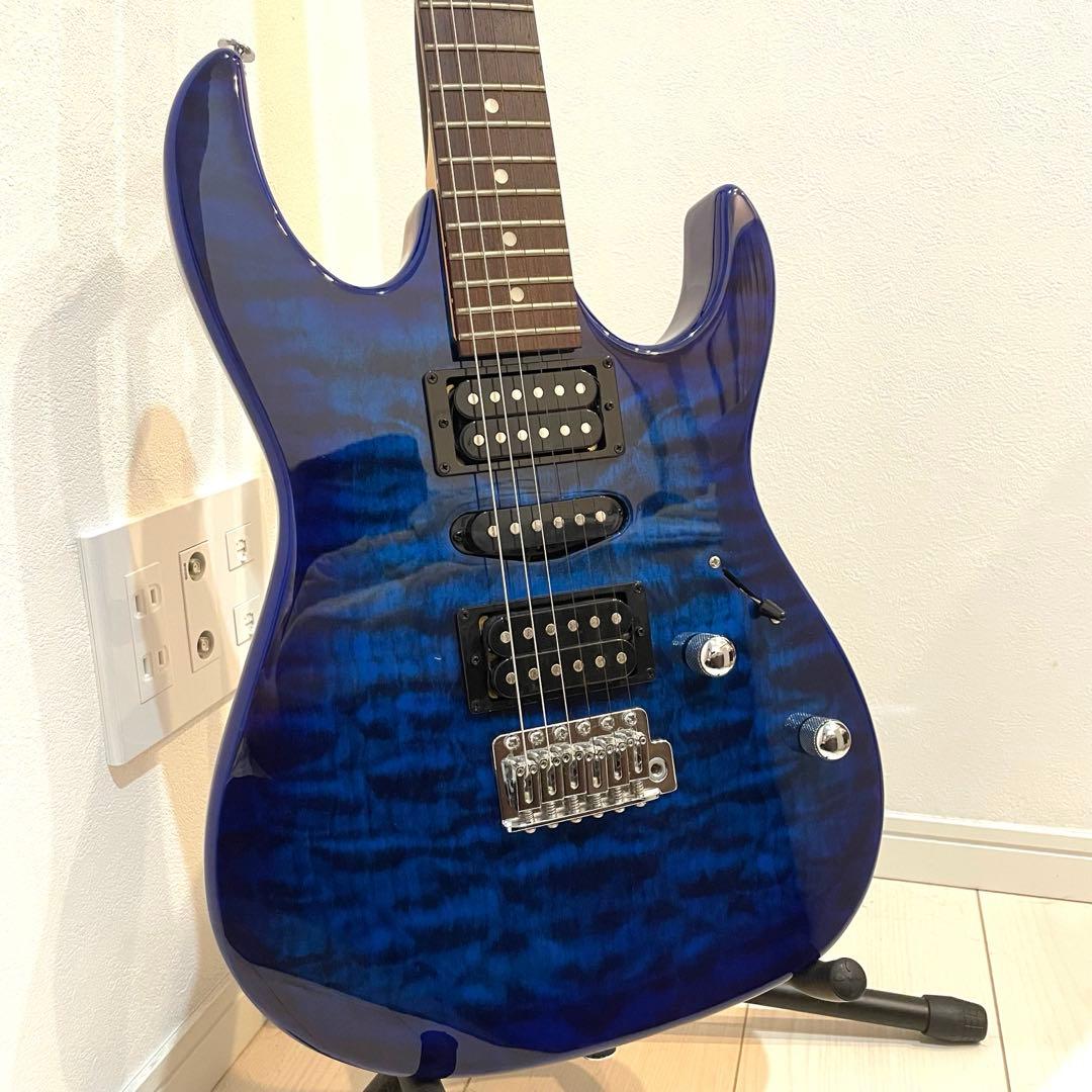 GIO Ibanez エレキギター ブルー メイプル 6弦