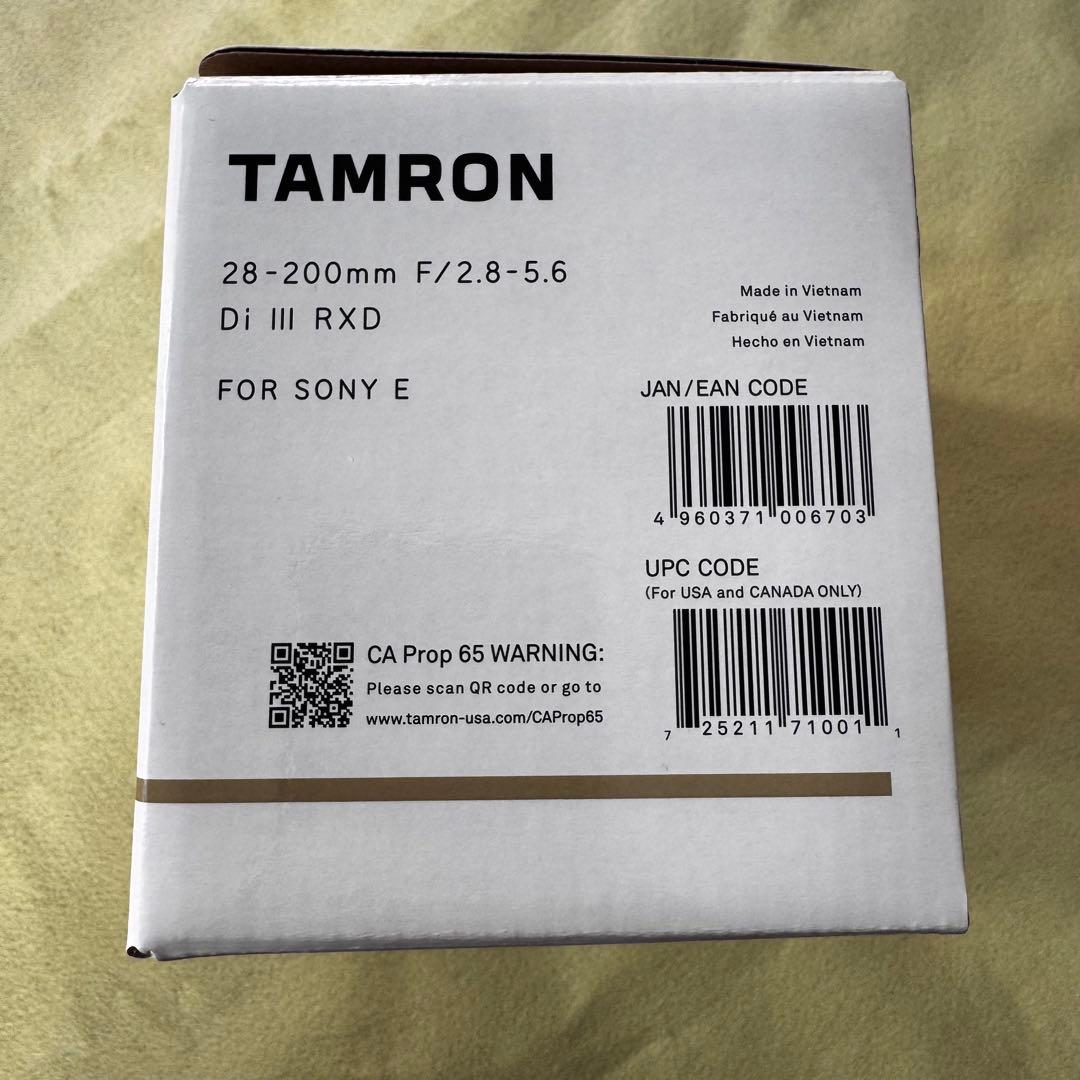 レンズ(ズーム) TAMRON 28-200mm F/2.8-5.6 Di III RXD