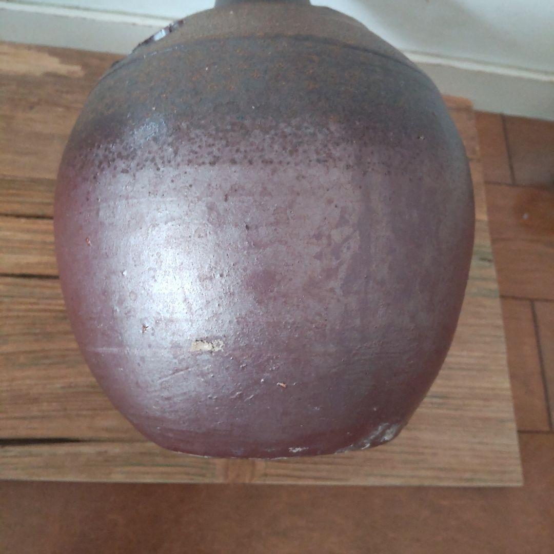 人間国宝、備前焼、藤原啓、松竹梅透花入