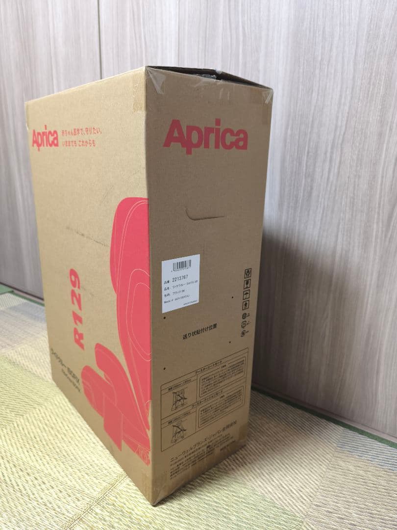 【新品未使用】ApricaライドクルーISOFIXAB ジュニアシート ブラック