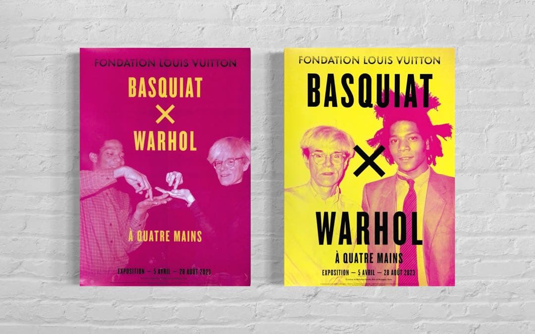 【再入荷1枚のみ】バスキア×ウォーホル　海外ポスター②ルイヴィトン財団　2023