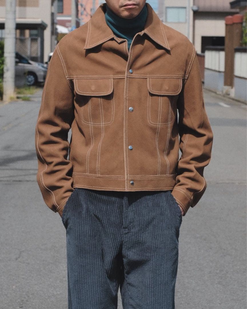 た*ま様 YOKE 23AW レザージャケット　スエード　トラッカージャケット